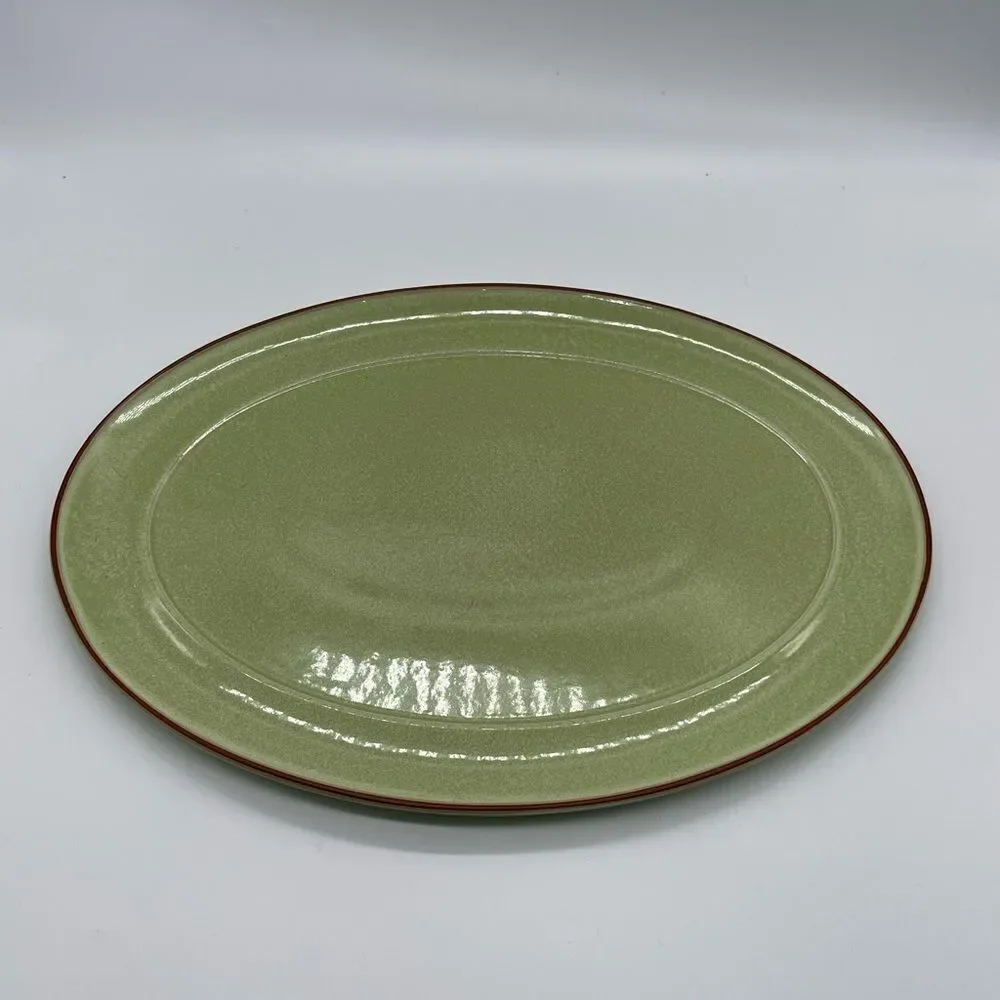 Denby of England Denby Juice Apply Green Serving Platter 14.5 x 11